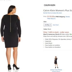 Calvin Klein Dresses - Calvin Klein Women's Plus Size Cold Shoulder Dress Calvin Klein Dresses - Calvin Klein Women's Plus Size Cold Shoulder Dress